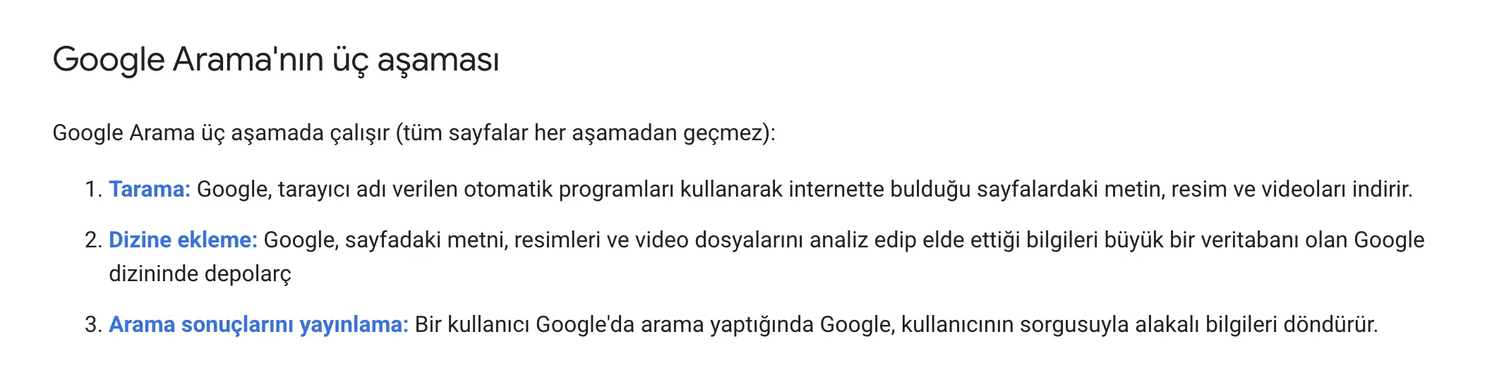 Arama Motorları Nasıl Çalışır