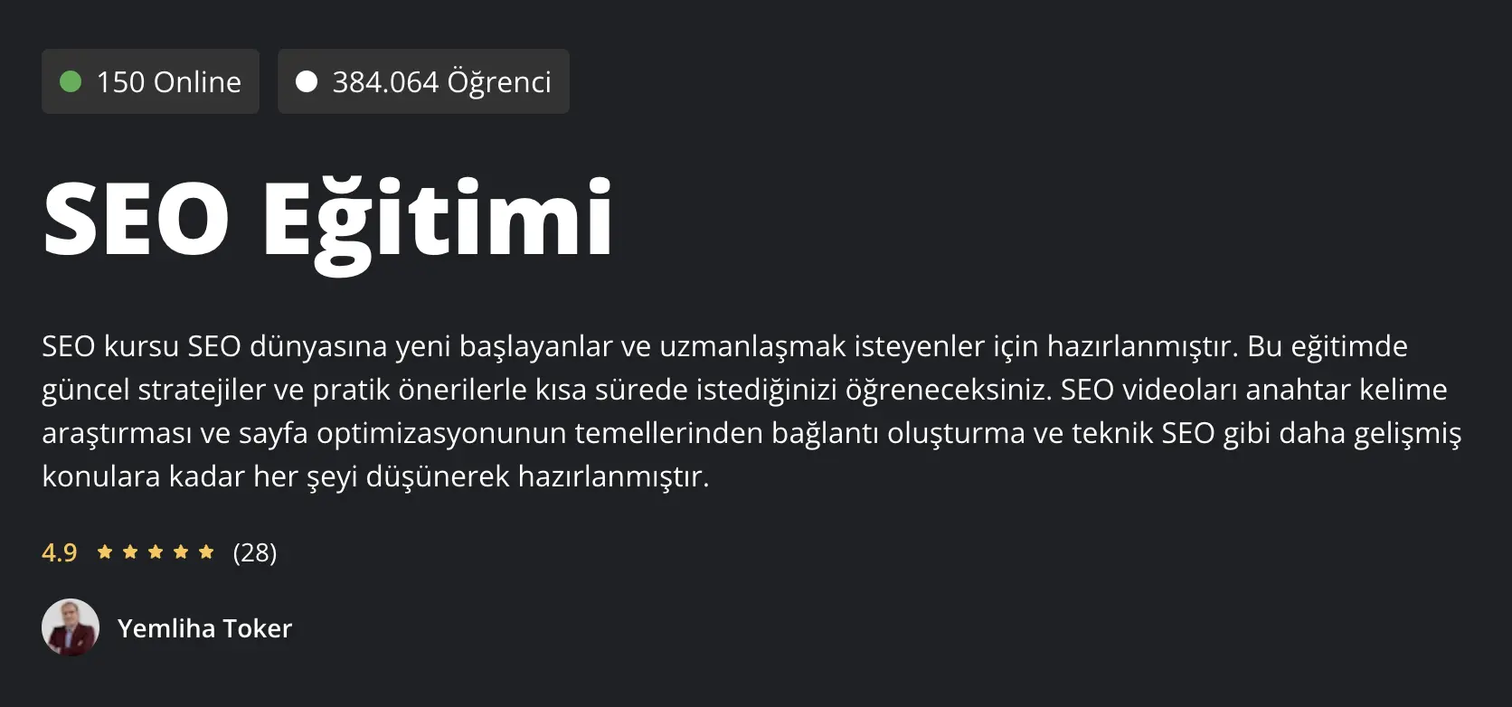 IIENSTITU Ücretsiz SEO Kursu