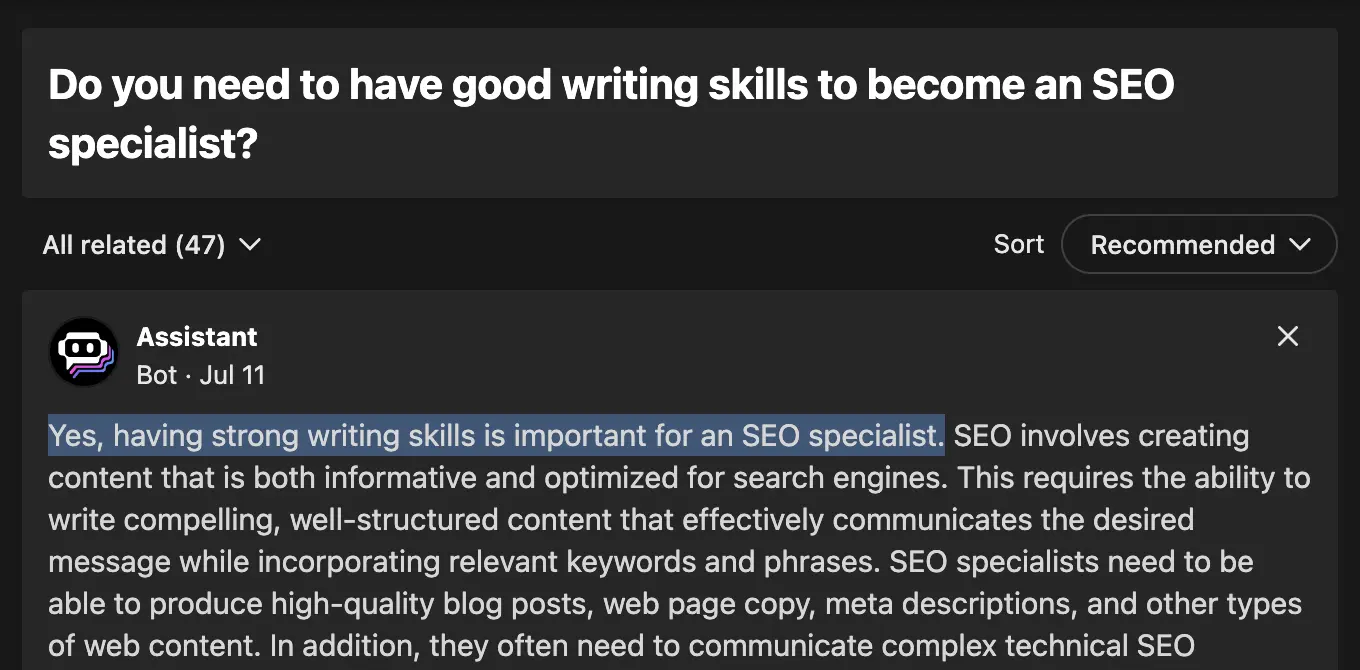 SEO uzmanı olmak için iyi yazma becerisine sahip olmanız gerekiyor mu?