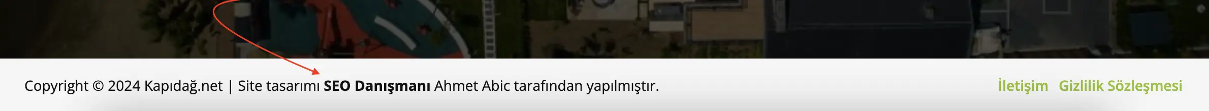 footer linkler nasıl gözükür