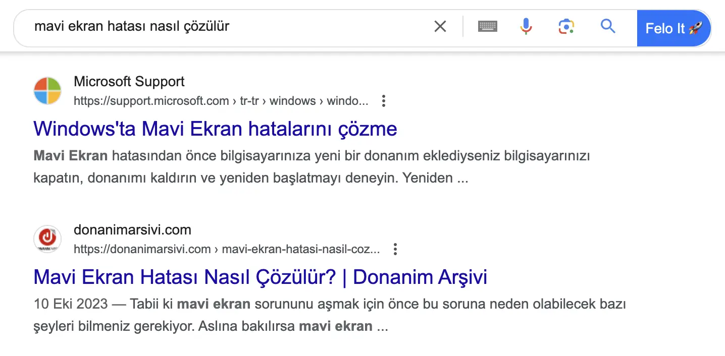 google'ı teknik sorunları gidermek için kullanmak