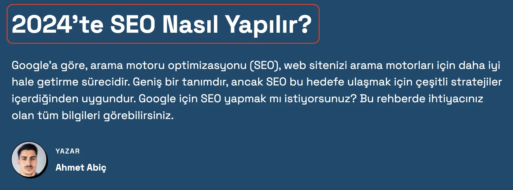 h1 etiketi nasıl olmalıdır