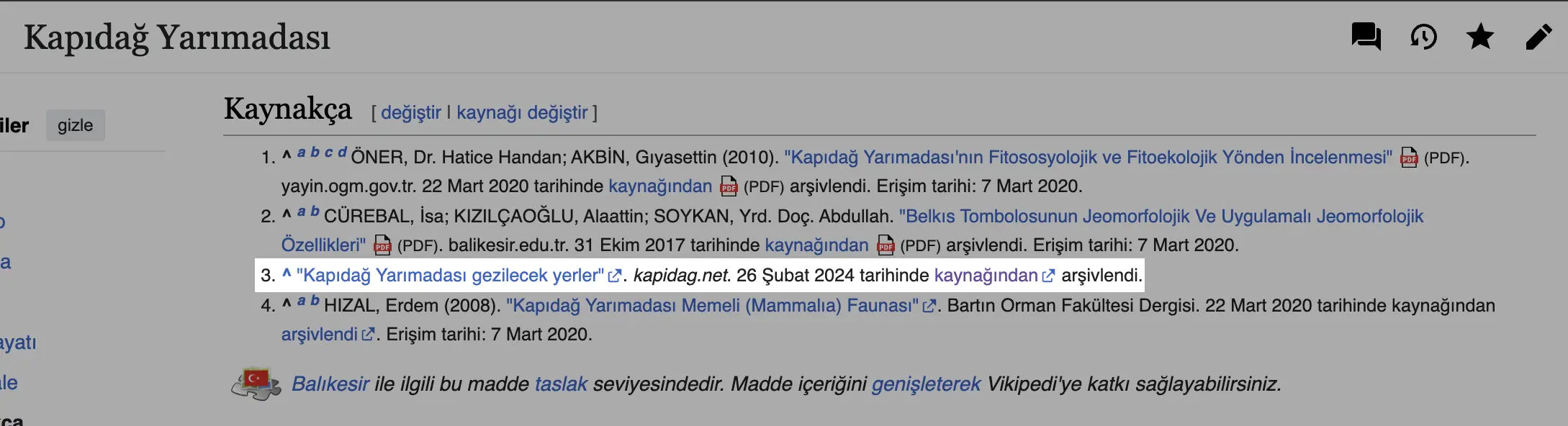 wikipedia backlink nasıl alınır