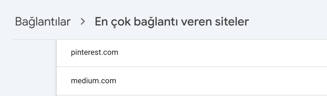 search console backlink görme