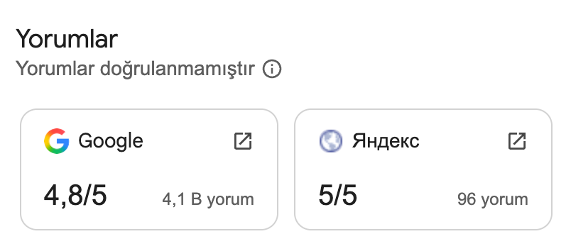 müşteri yorumları
